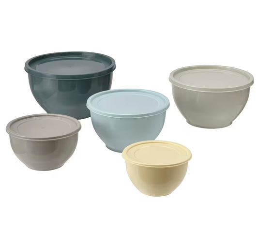 Set de 5 bowls con tapa