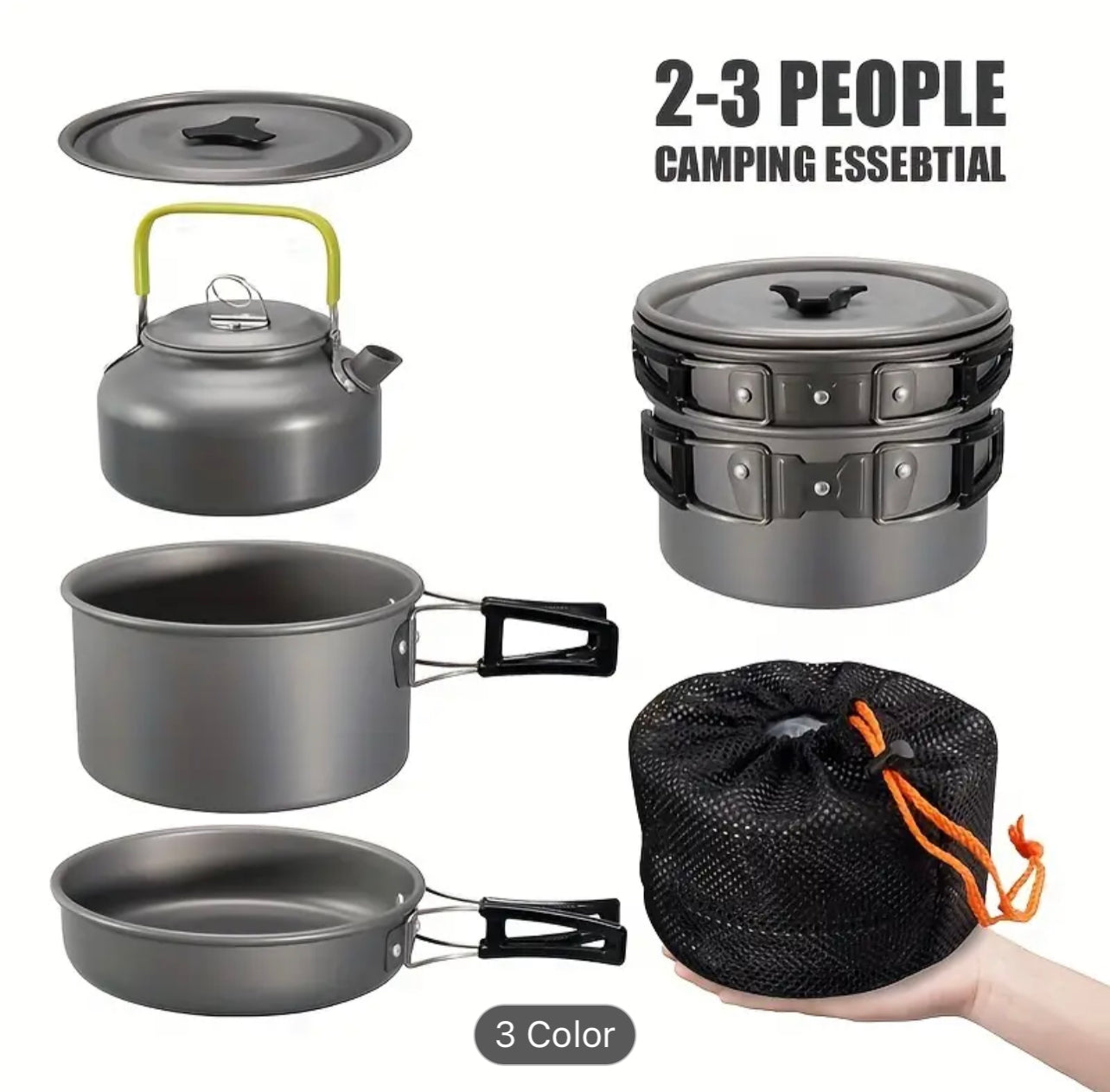 Camping cooking set