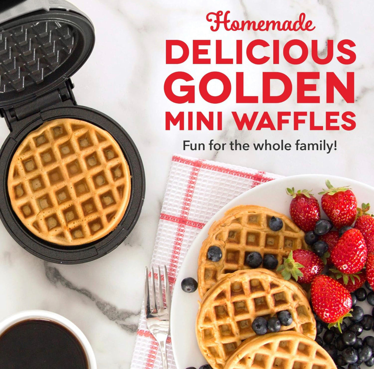 Mini waffle maker