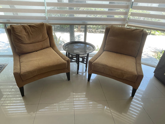 Set de 2 sillones amarillos