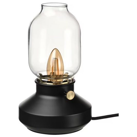 Table lamp, dimmable anthracite + 2 light bulbs