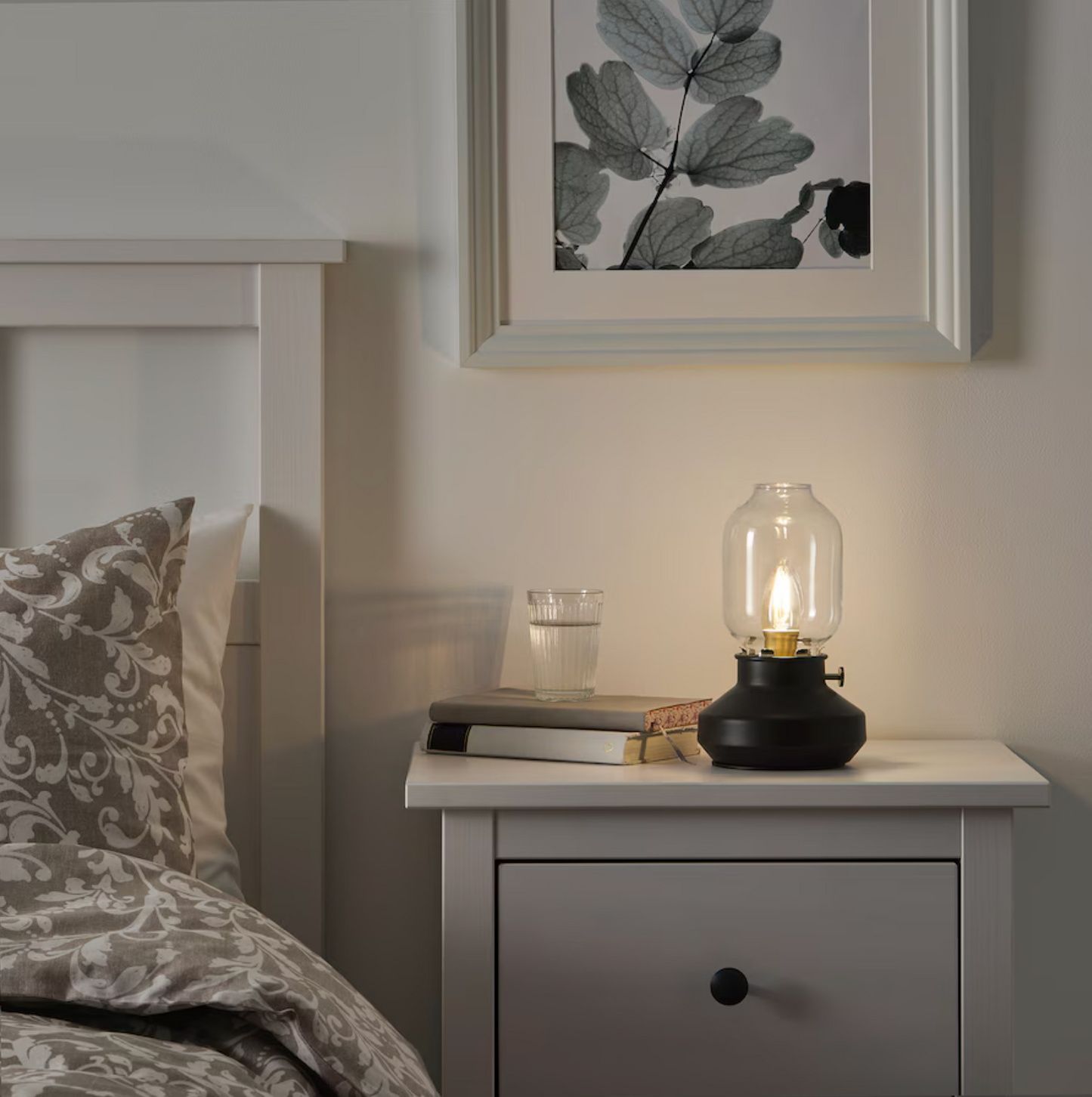 Table lamp, dimmable anthracite + 2 light bulbs